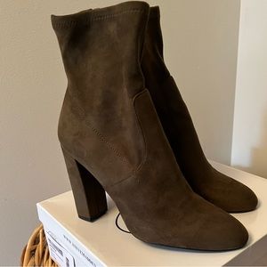 Microfiber Olive. Green Boots